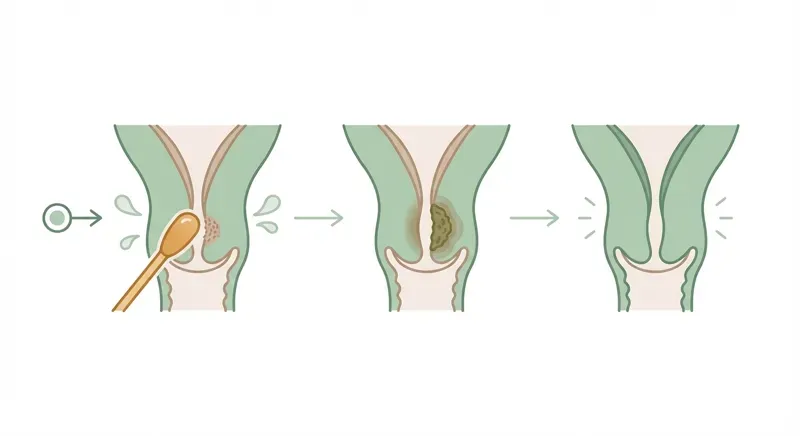 Het escharotische behandelproces: aanbrengen kruidenmengsel, natuurlijke weefselreactie en genezing